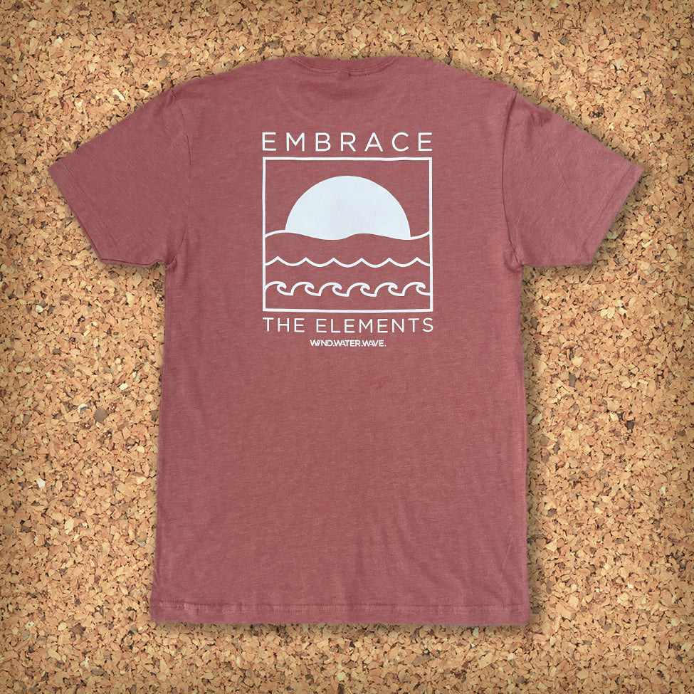ELEMENTS TEE S/S // HEATHERED MAUVE