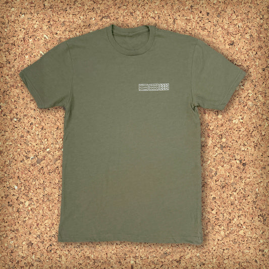 HORIZONTAL TEE S/S // OLIVE