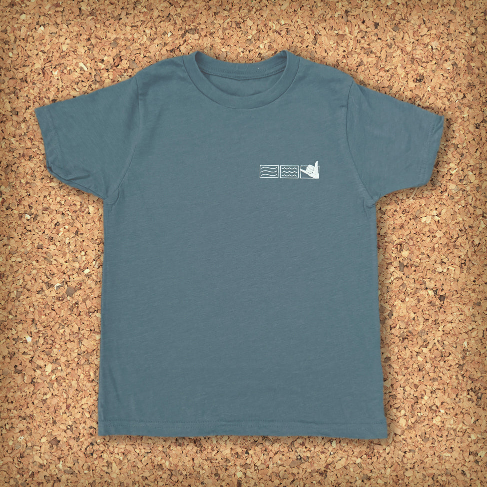 KIDS SHAKA TEE S/S // BLUE