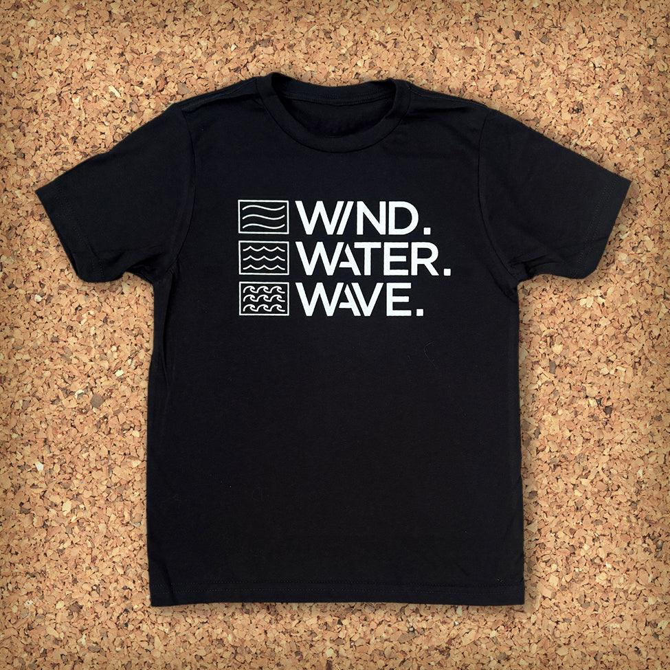 KIDS STACKED TEE S/S // BLACK