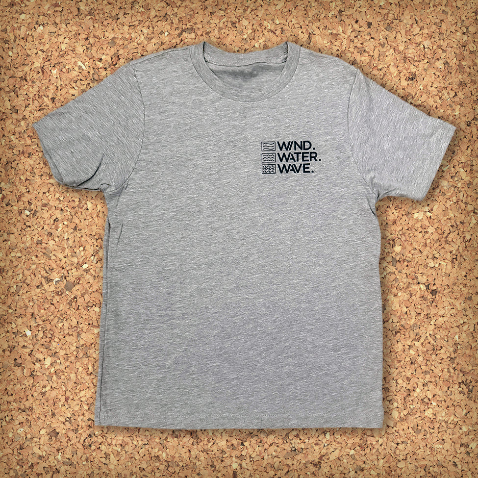 KIDS STACKED TEE S/S // GREY