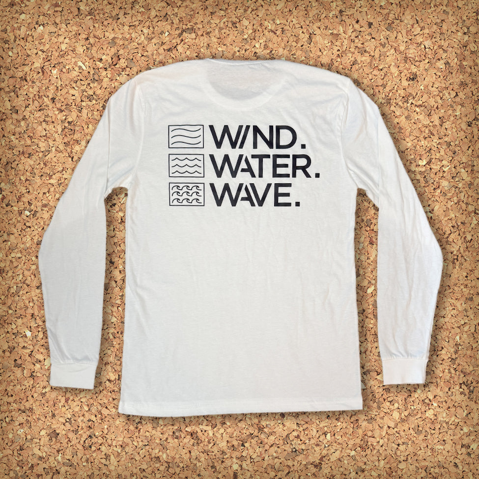 STACKED TEE L/S // WHITE