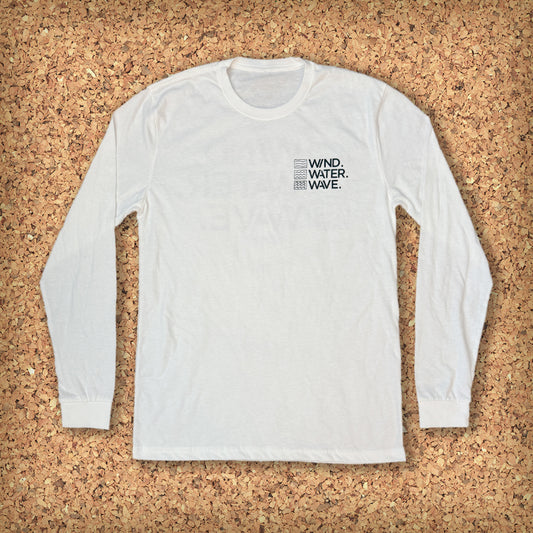STACKED TEE L/S // WHITE