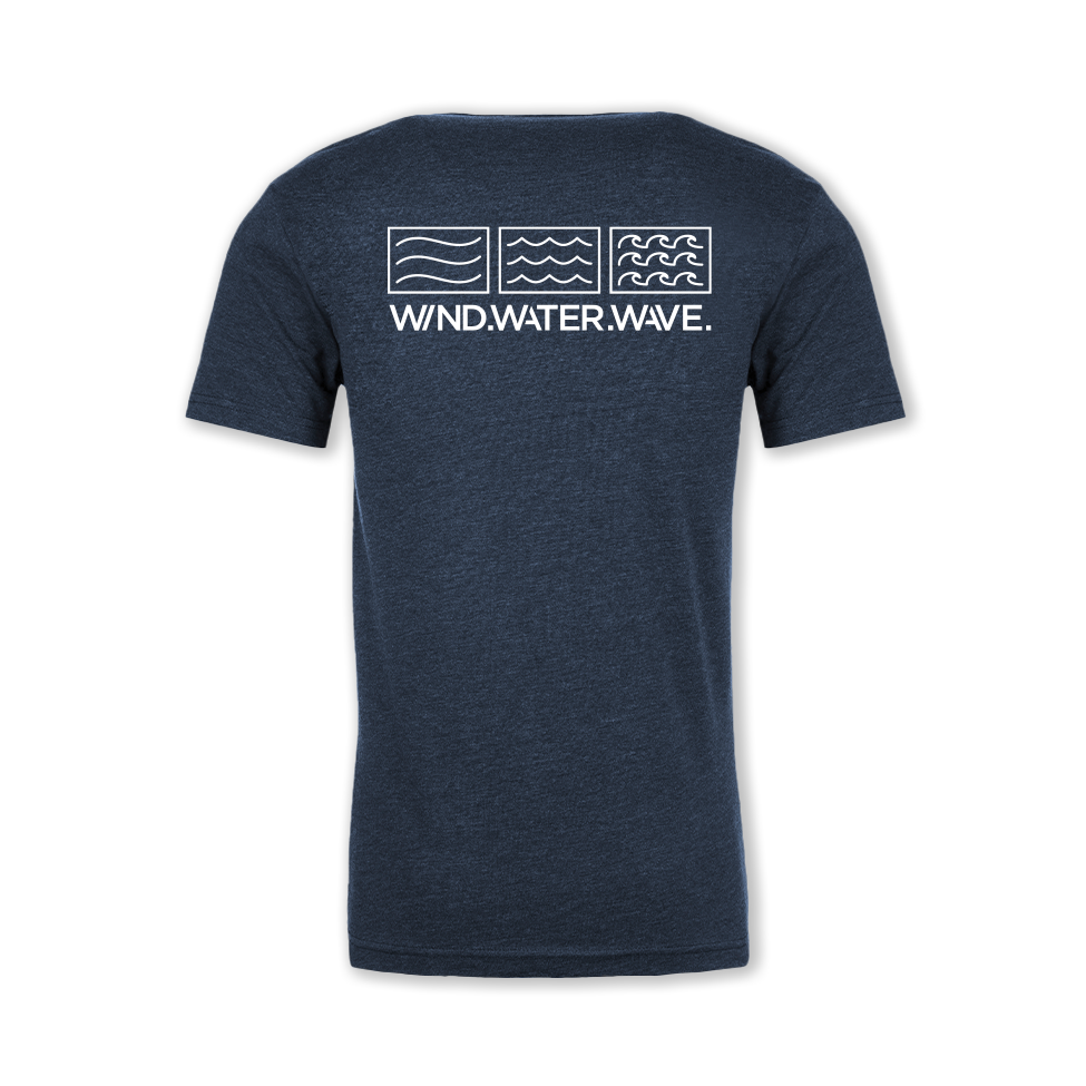 LOGO TEE // HEATHERED NAVY