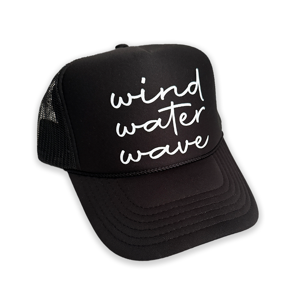 STACKED SCRIPT FOAMIE // BLACK