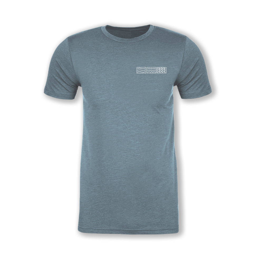 LOGO TEE // HEATHERED SLATE BLUE