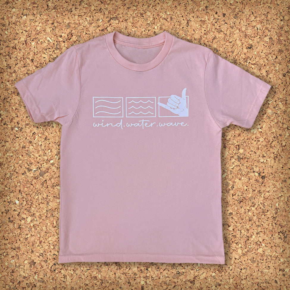 KIDS SHAKA TEE S/S // PINK