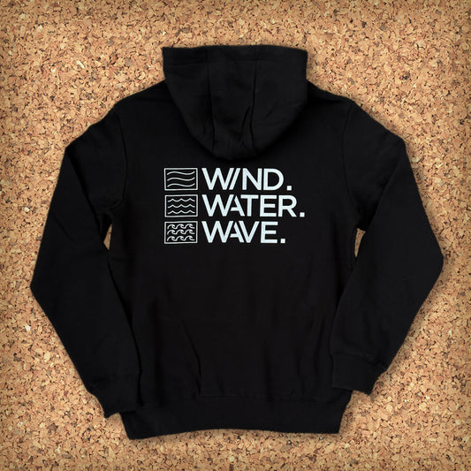 STACKED HOODIE // BLACK