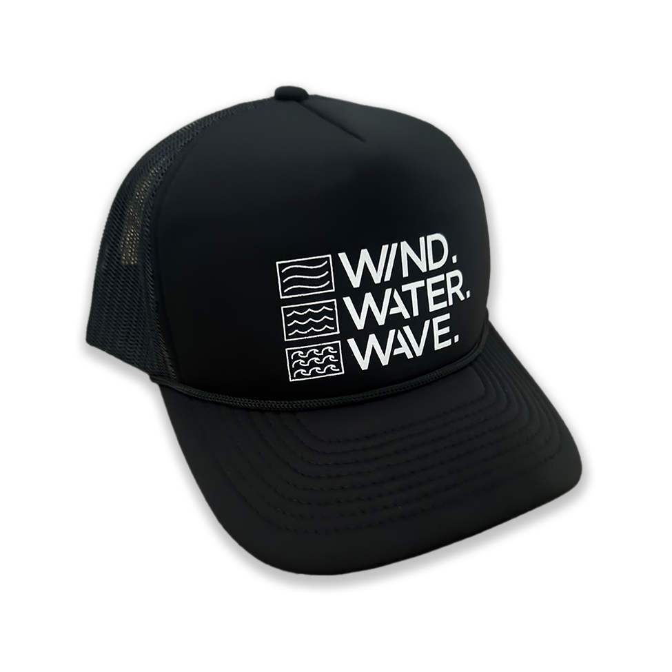 STACKED FOAM TRUCKER // BLACK