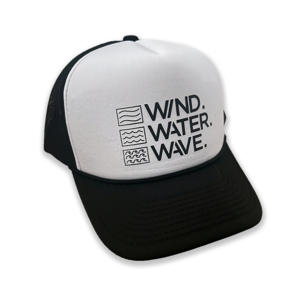 STACKED FOAM TRUCKER // WHITE