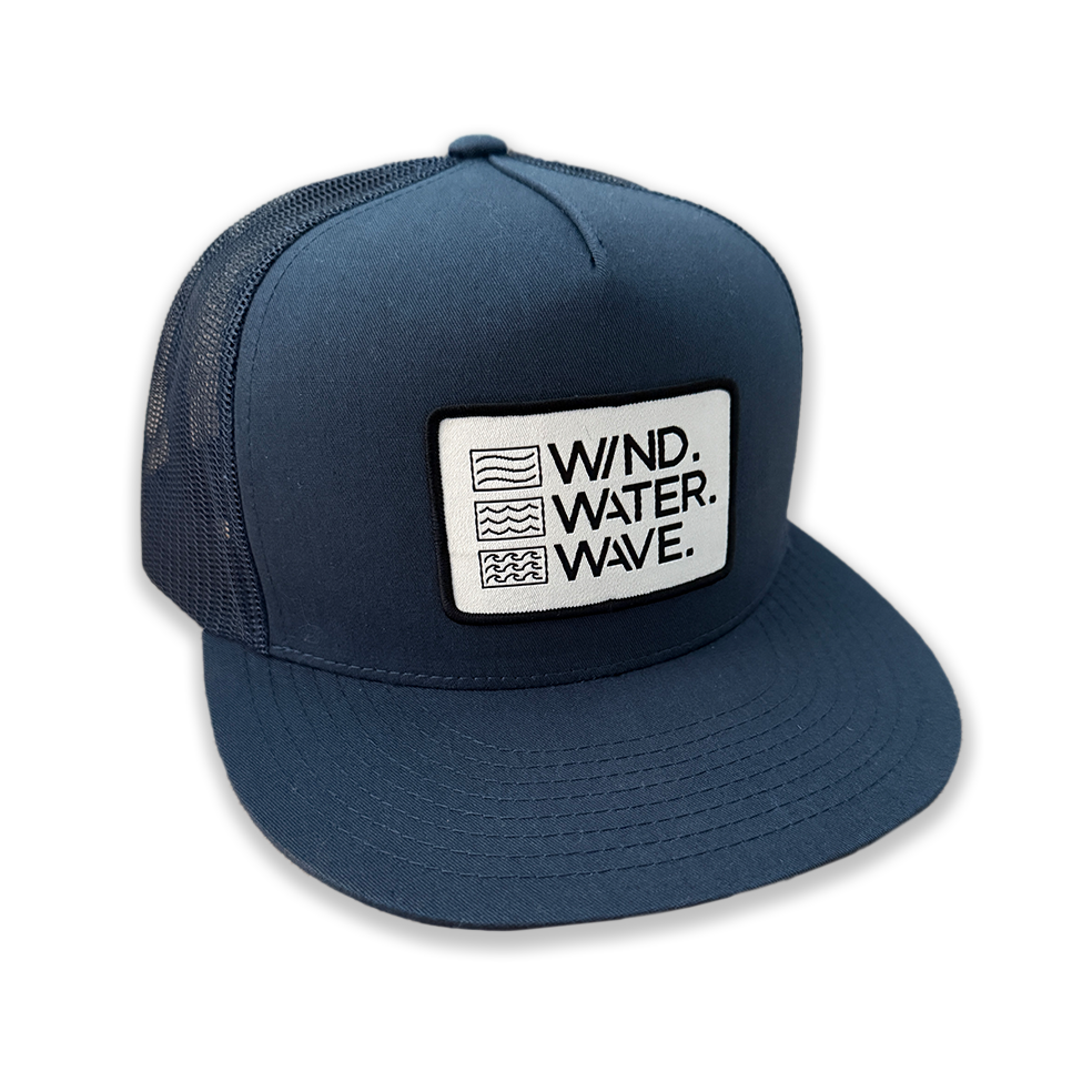 STACKED PATCH TRUCKER // NAVY