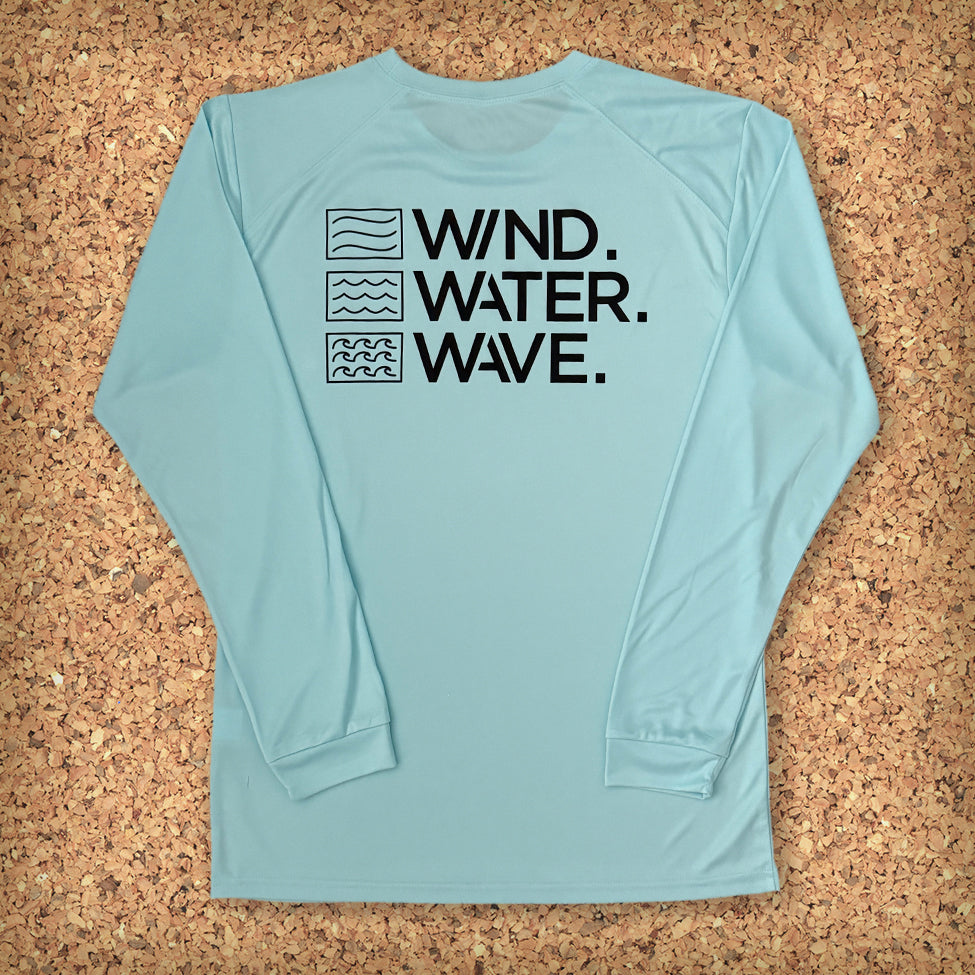 STACKED UV SHIRT // AQUA