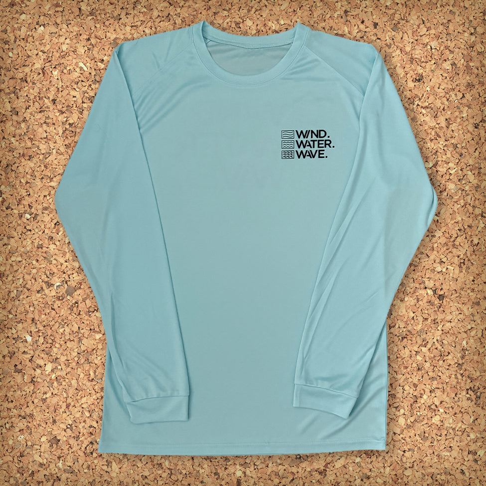 STACKED UV SHIRT // AQUA