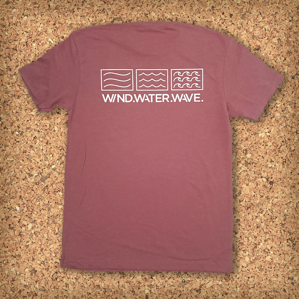 HORIZONTAL TEE S/S // HEATHERED MAUVE