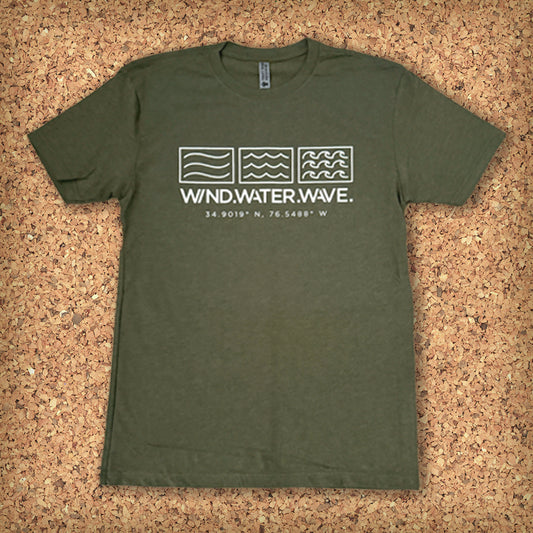 COORDINATES TEE S/S // HEATHERED MILITARY GREEN