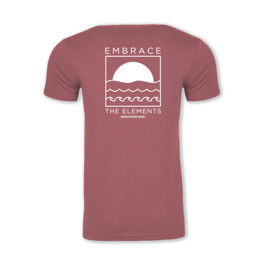 ELEMENTS TEE // HEATHERED MAUVE