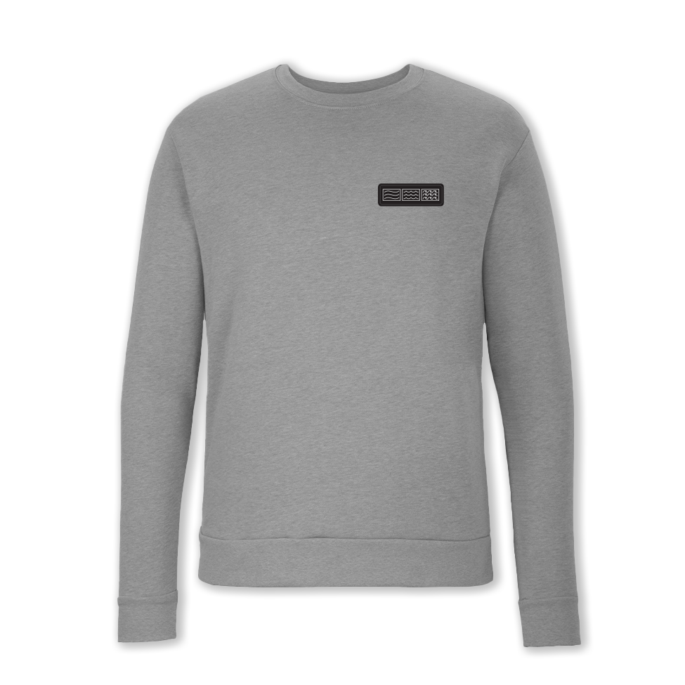 WWW PATCH CREWNECK // HEATHERED GREY