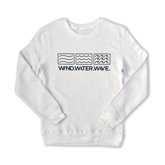 LOGO CREWNECK // WHITE
