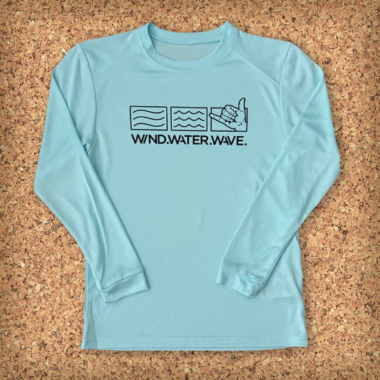 KIDS SHAKA UV SHIRT // AQUA