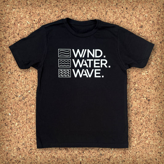 KIDS STACKED TEE S/S // BLACK