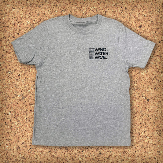 KIDS STACKED TEE S/S // GREY