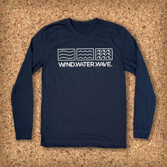 HORIZONTAL TEE L/S // NAVY