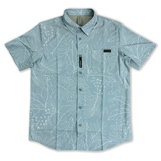 BOTANICAL BLUEPRINT BUTTON UP