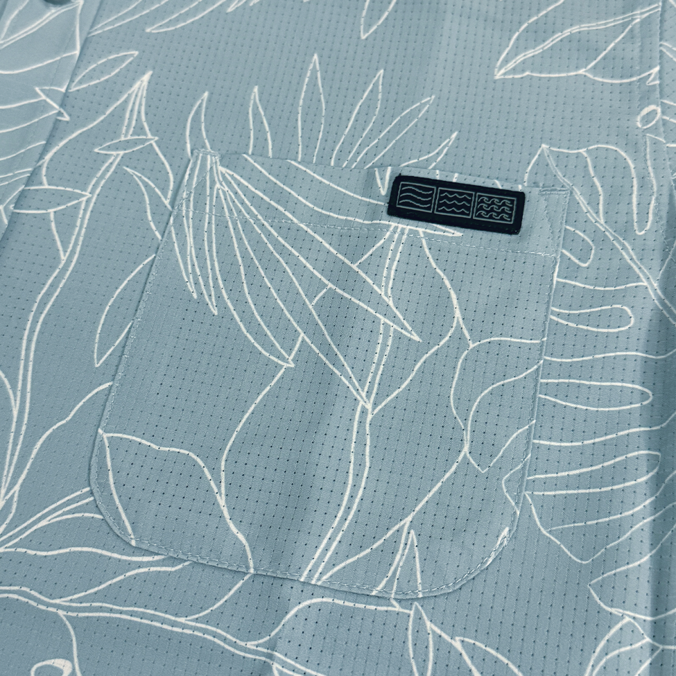 BOTANICAL BLUEPRINT BUTTON UP