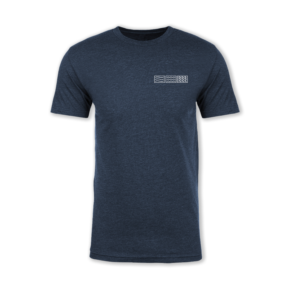 LOGO TEE // HEATHERED NAVY