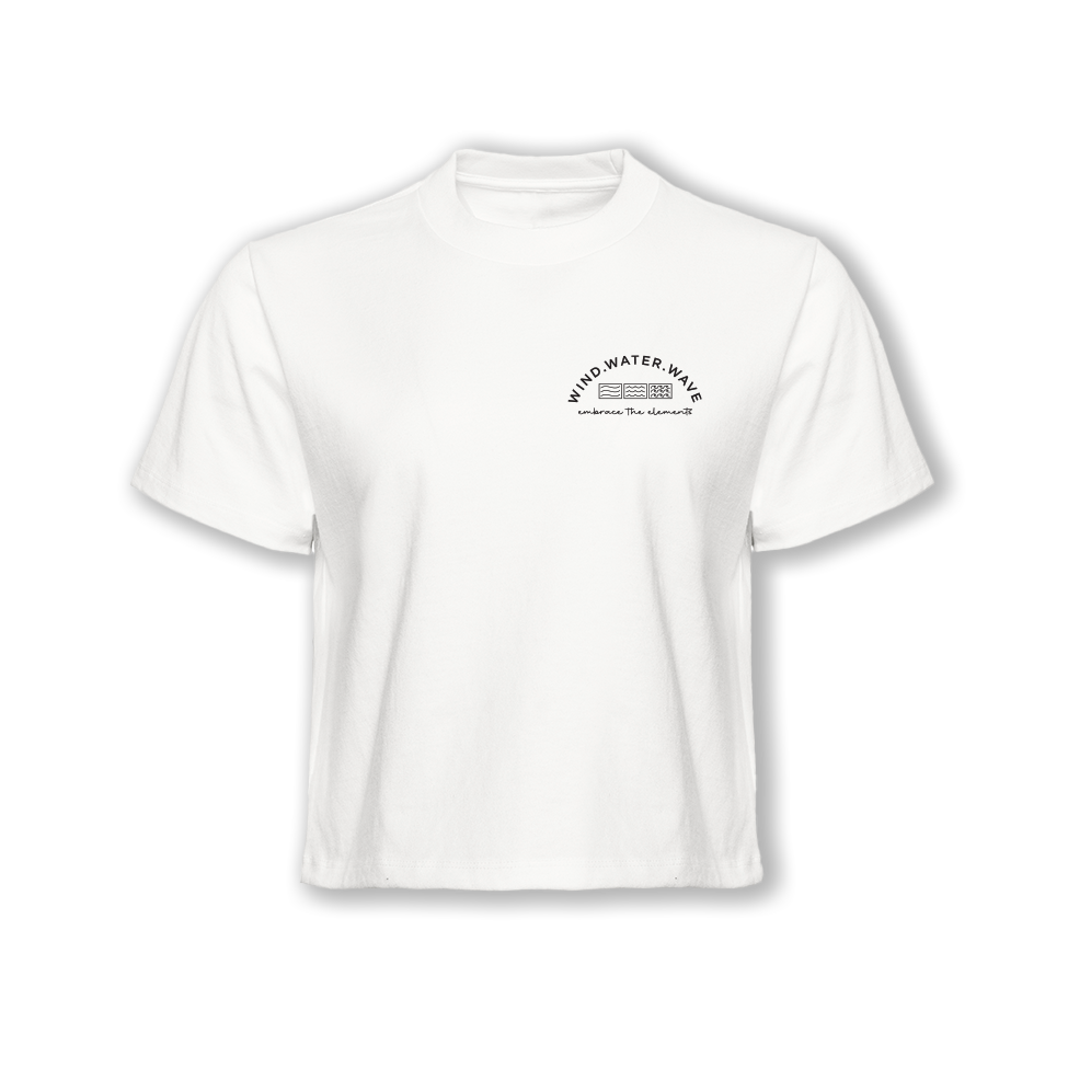 ARCHED EMBRACE CROP // WHITE