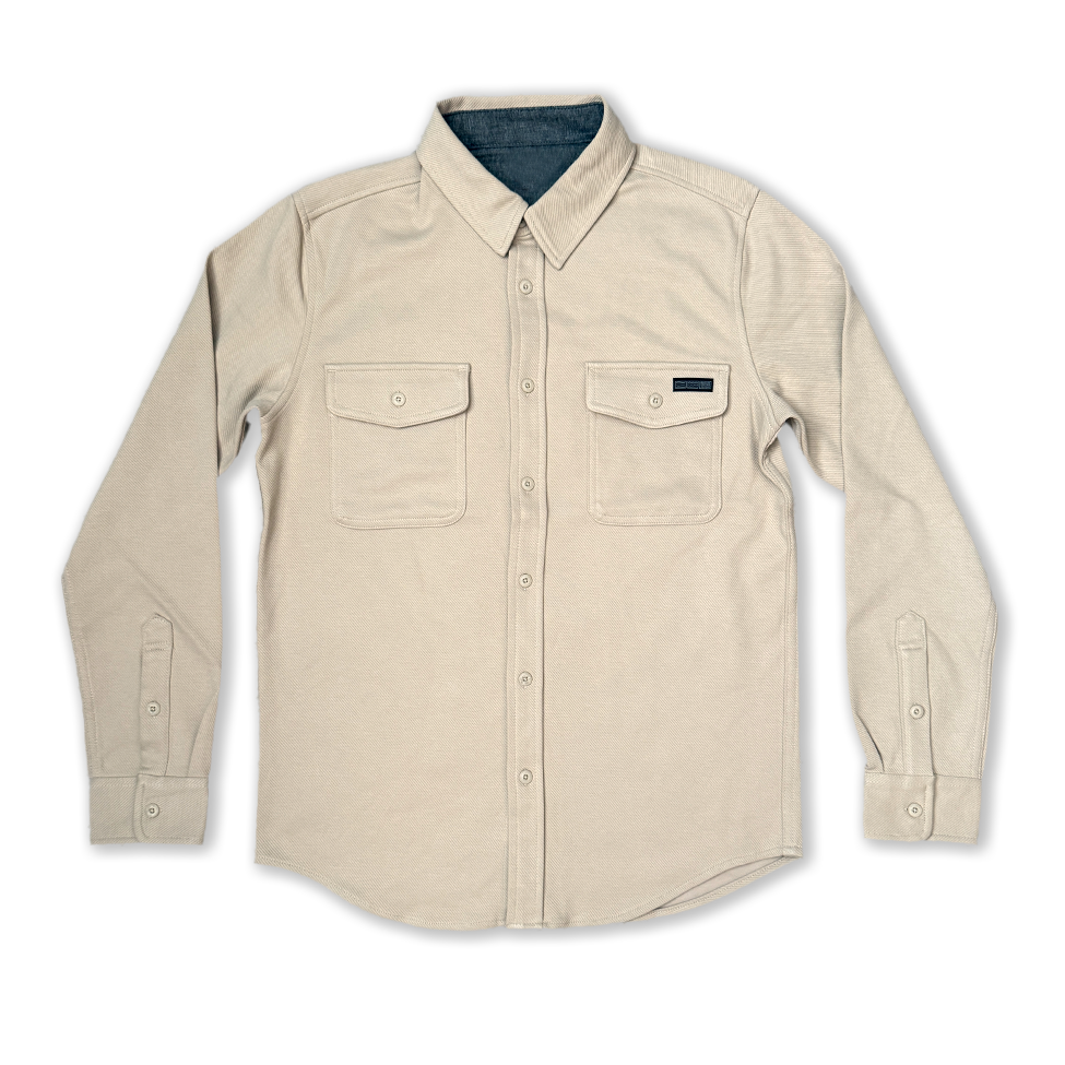ESSENTIALS BUTTON UP // NATURAL