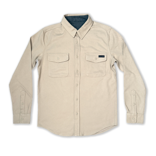 ESSENTIALS BUTTON UP // NATURAL