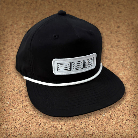 RELAXED ROPE W/EMBLEM PATCH  // BLACK