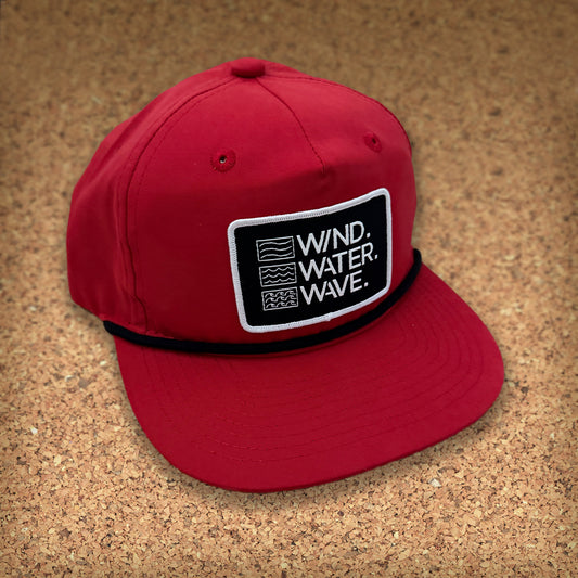 RELAXED ROPE W/PATCH // RED