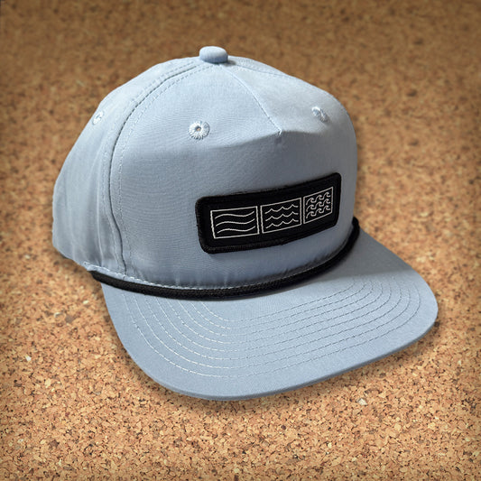 RELAXED ROPE W/EMBLEM PATCH  // SLATE BLUE