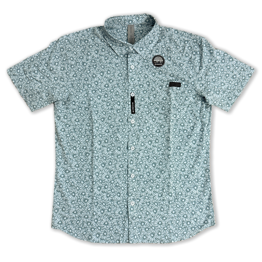 SAGE BLOOM BUTTON UP