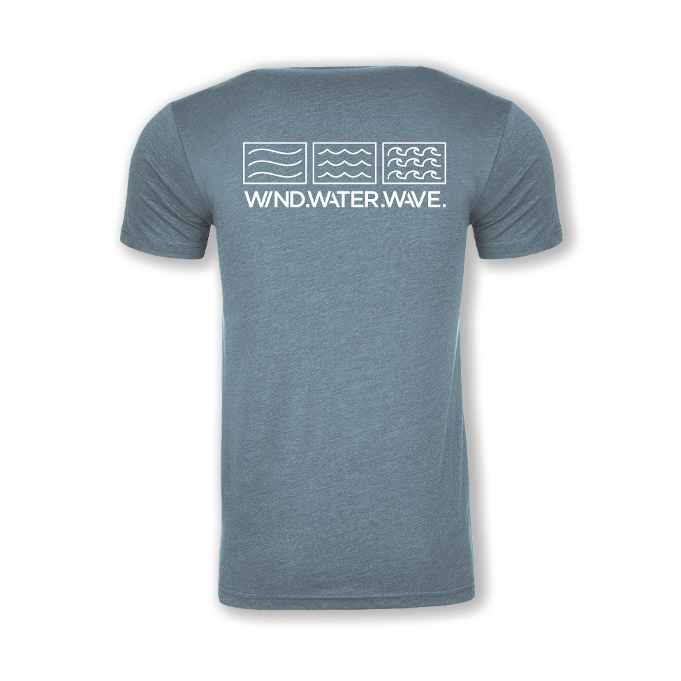 LOGO TEE // HEATHERED SLATE BLUE