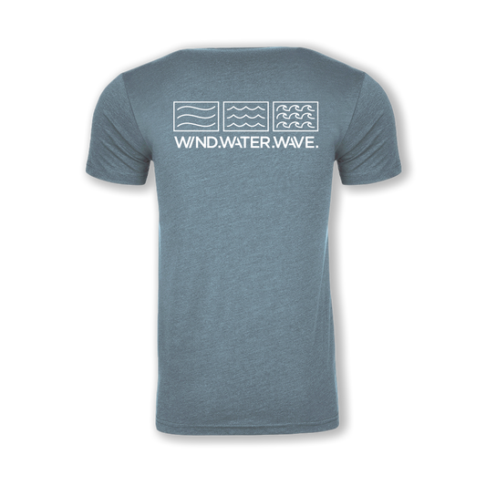 LOGO TEE // HEATHERED SLATE BLUE