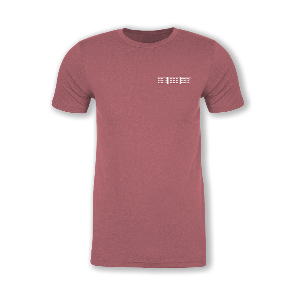 LOGO TEE // HEATHERED MAUVE