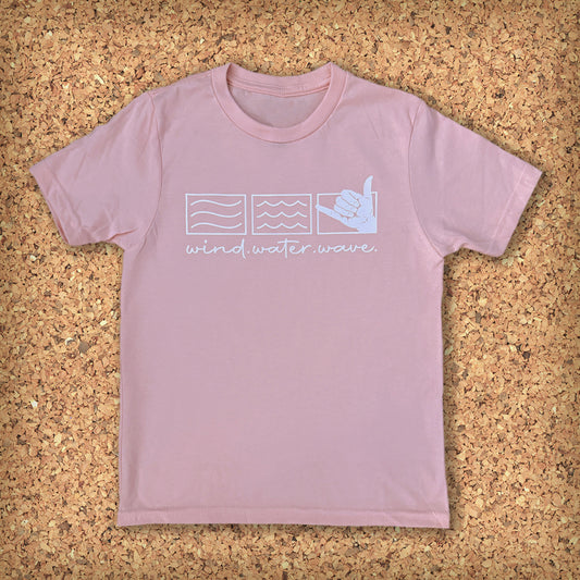 KIDS SHAKA TEE S/S // PINK