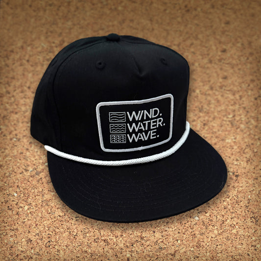 RELAXED ROPE W/PATCH // BLACK