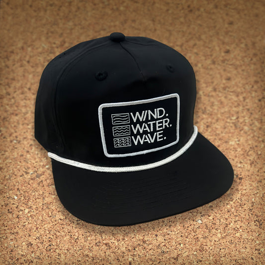 KIDS PERFORATED ROPE W/PATCH // BLACK