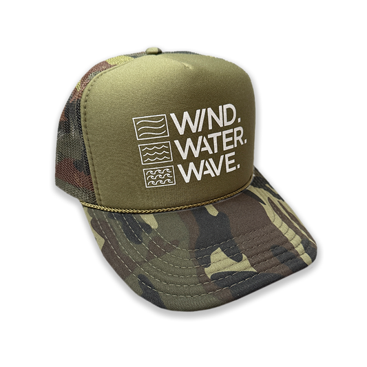 STACKED FOAM TRUCKER // CAMO