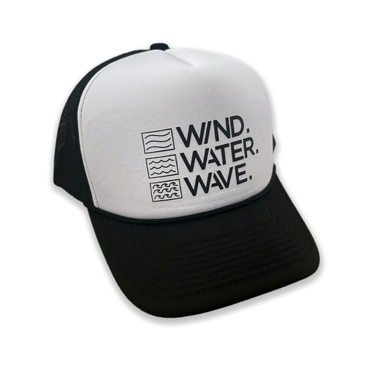 STACKED FOAM TRUCKER // WHITE