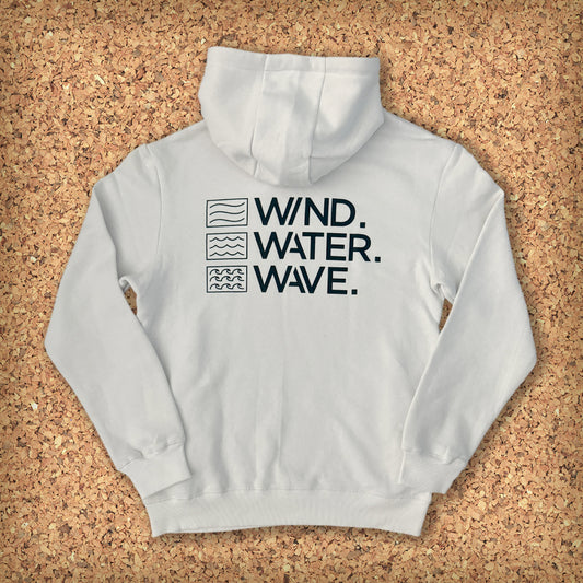 STACKED HOODIE // WHITE