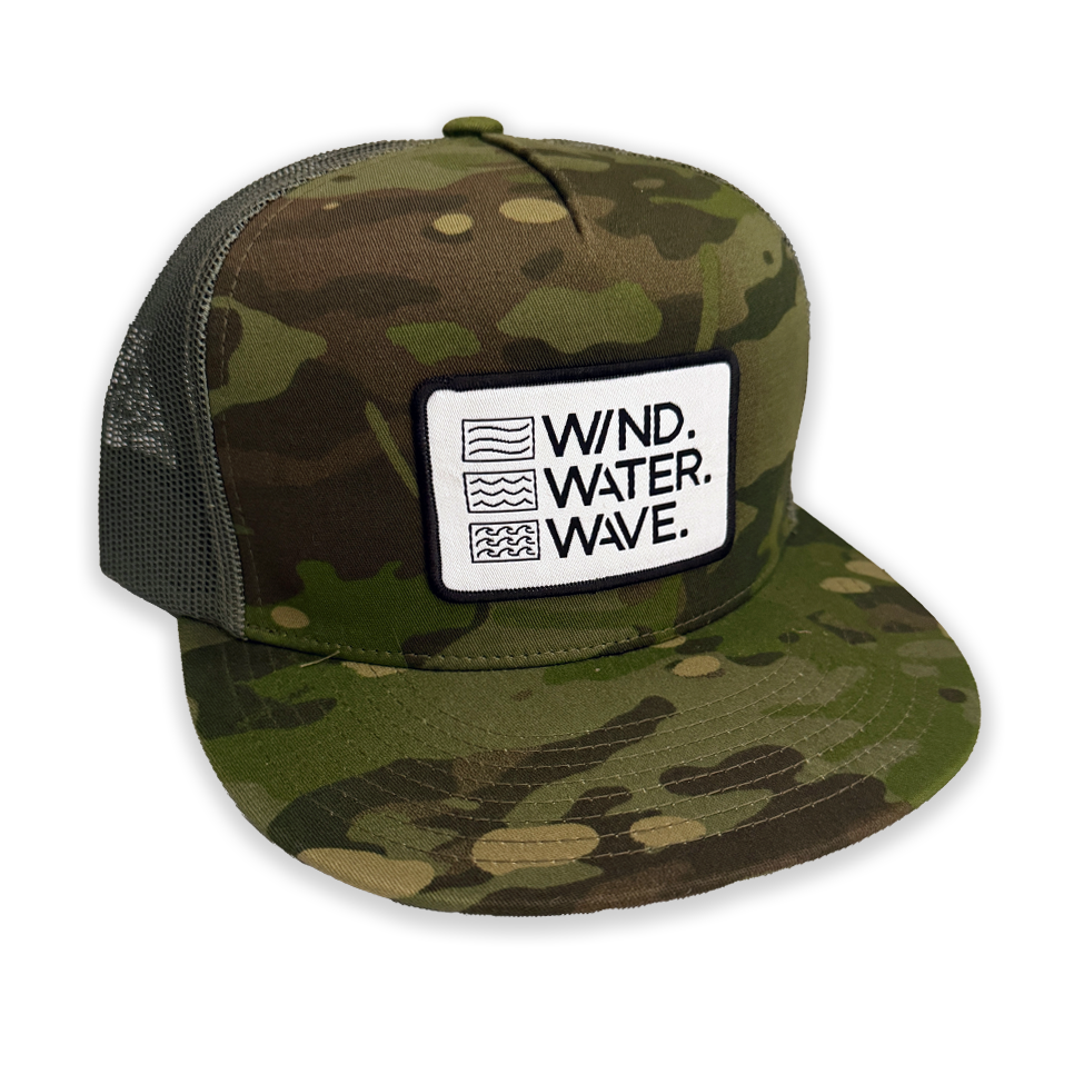 STACKED PATCH TRUCKER // CAMO