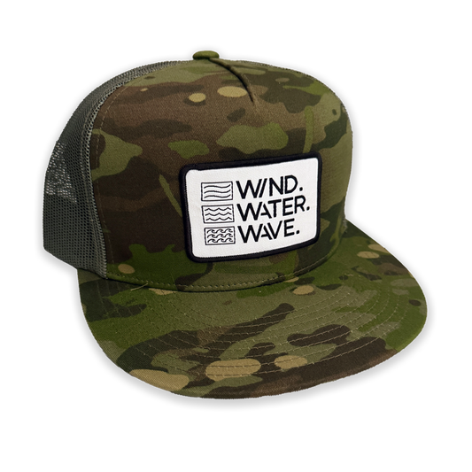 STACKED PATCH TRUCKER // CAMO