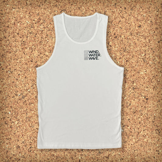 STACKED MUSCLE TANK // WHITE