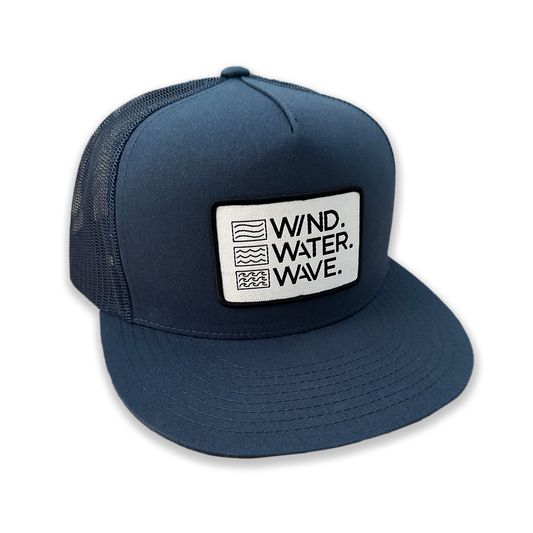 STACKED PATCH TRUCKER // NAVY