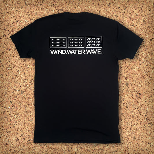 HORIZONTAL TEE S/S // BLACK